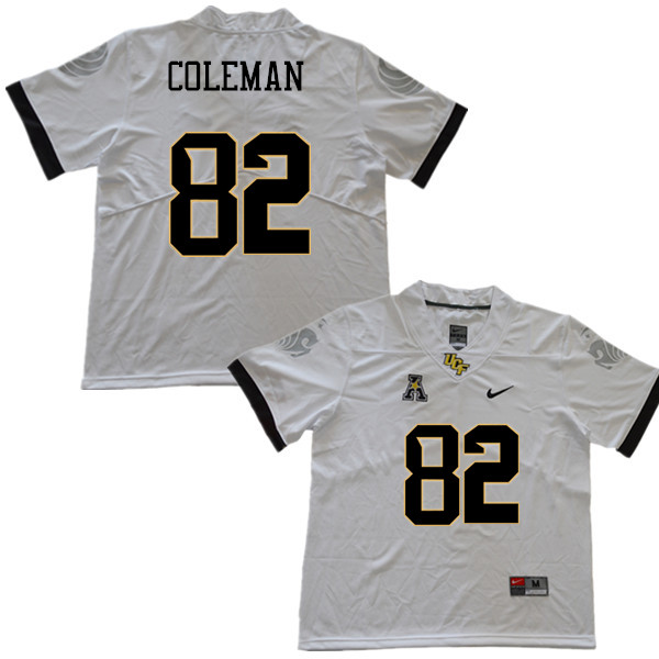Men #82 Rory Coleman UCF Knights College Football Jerseys Sale-White - Click Image to Close